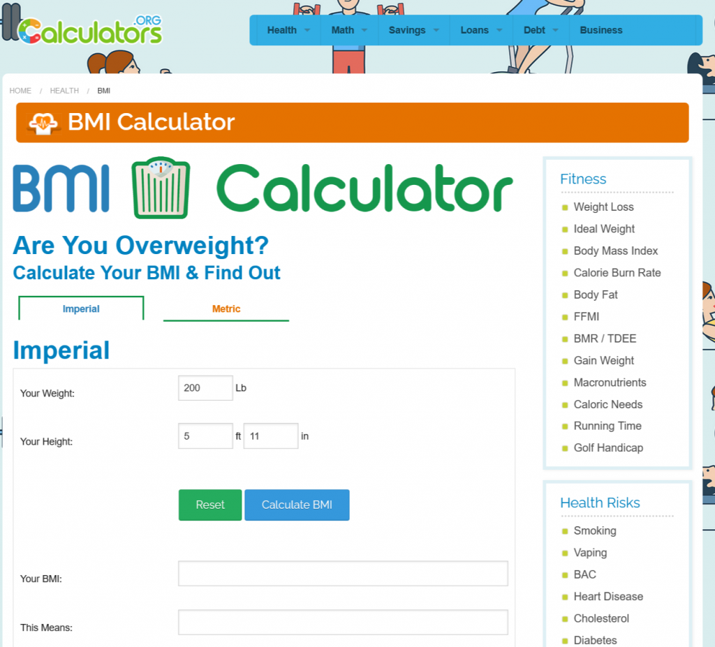 BMI calculator