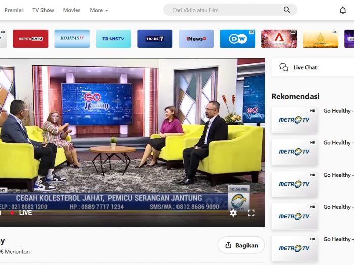 streaming metro tv