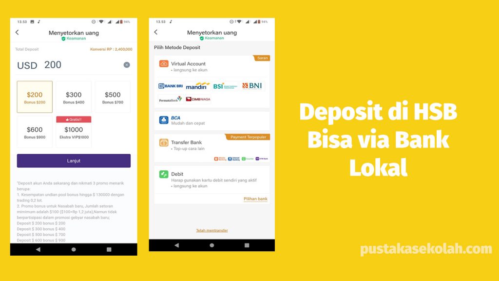 deposit hsb